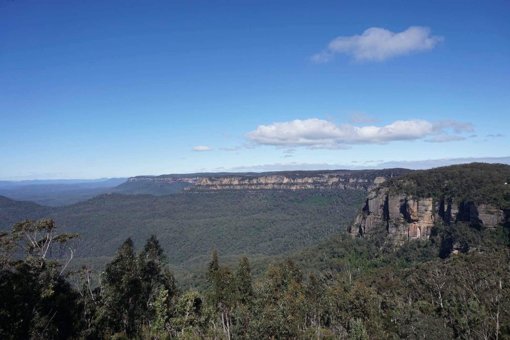 Man kann sogar den Blauen Nebel ein bisschen erkennen