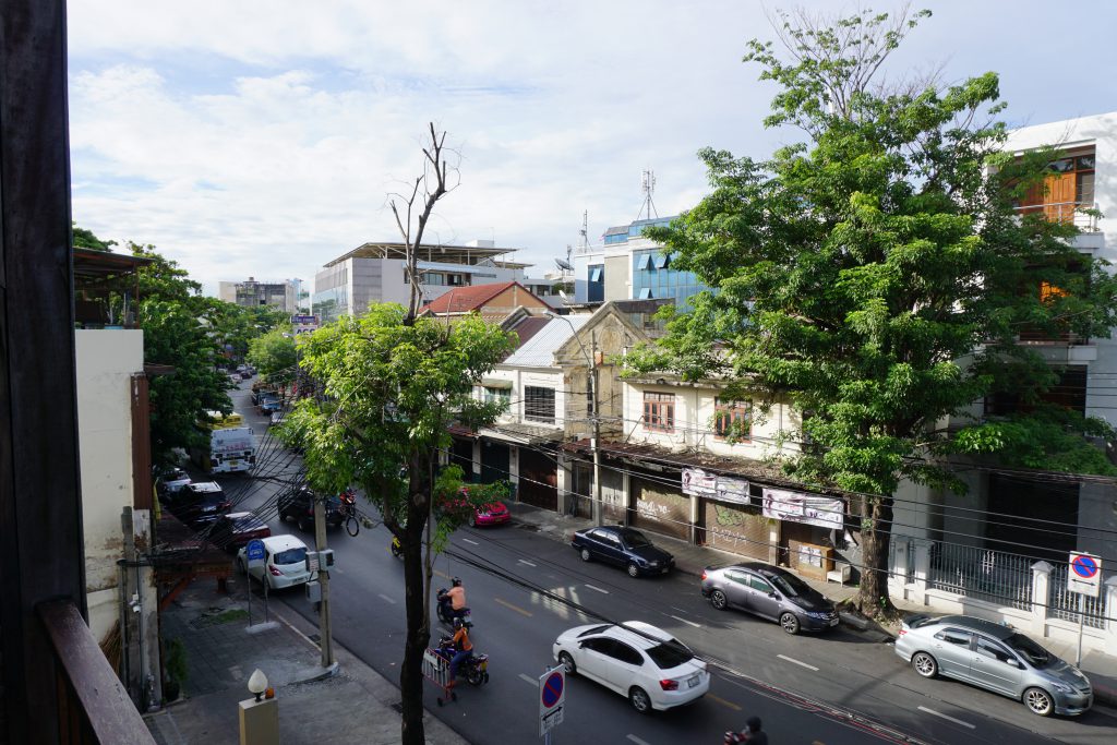 Aussicht aus dem Hotelzimmer