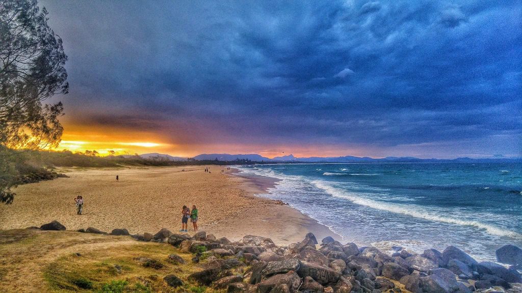 Sonnenuntergang in Byron Bay 