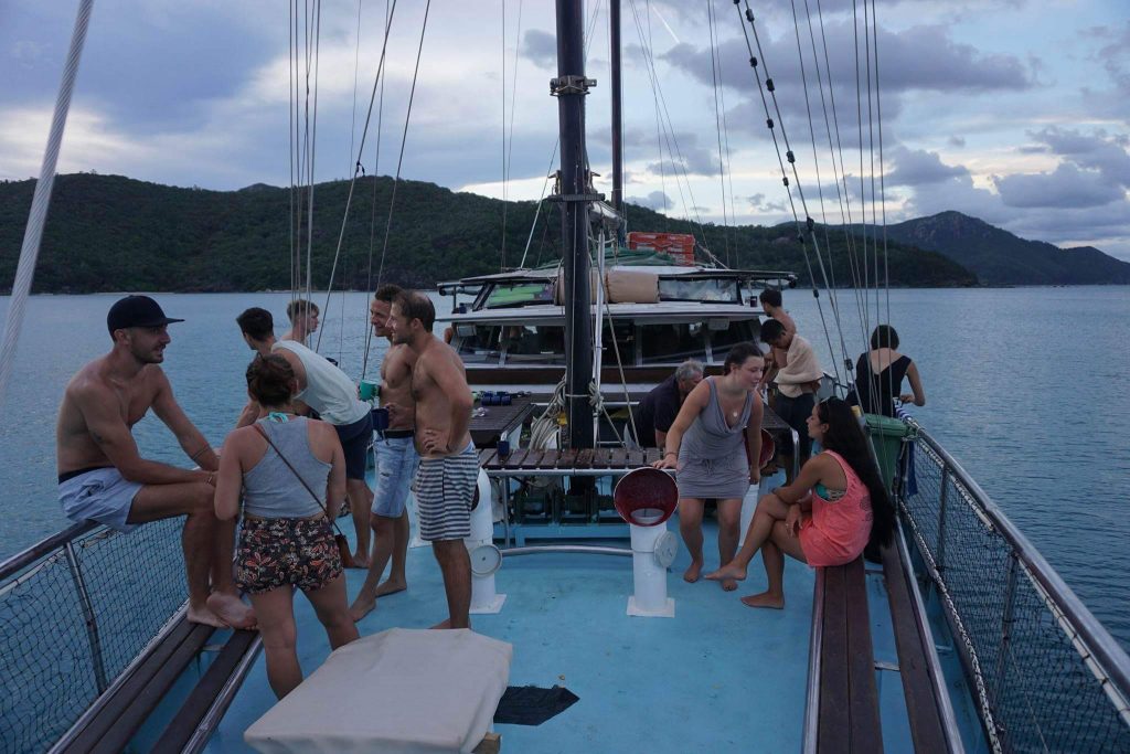 Der vordere Teil des Boots